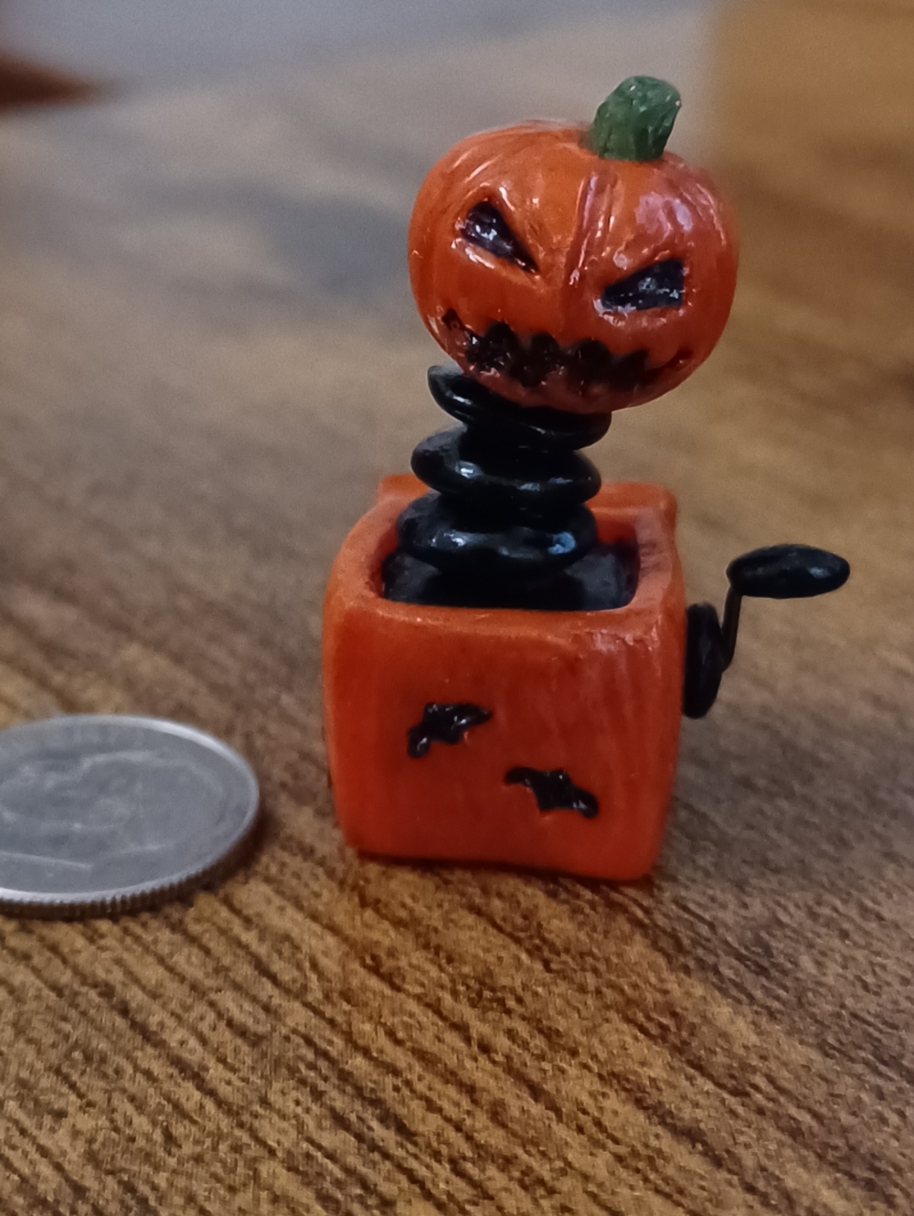 Clay Halloween Jack-o-lantern Miniature